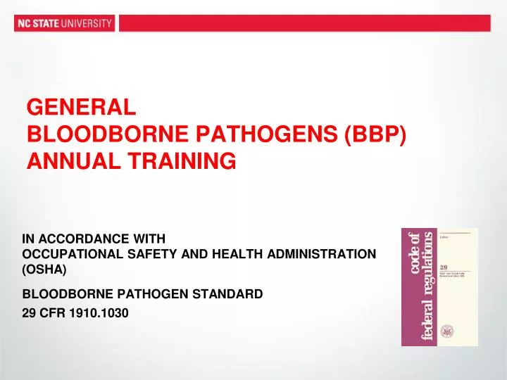 general bloodborne pathogens bbp annual training