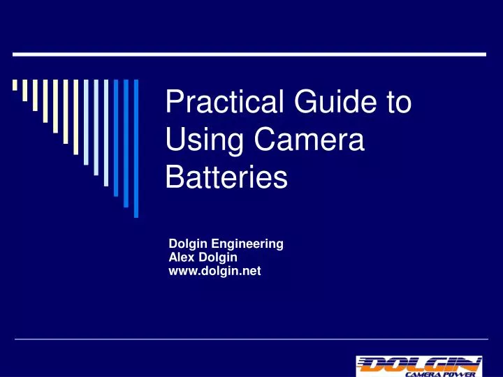 practical guide to using camera batteries
