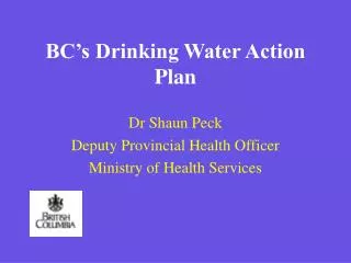 BC’s Drinking Water Action Plan