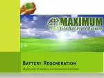 Battery Regeneration - slide 1