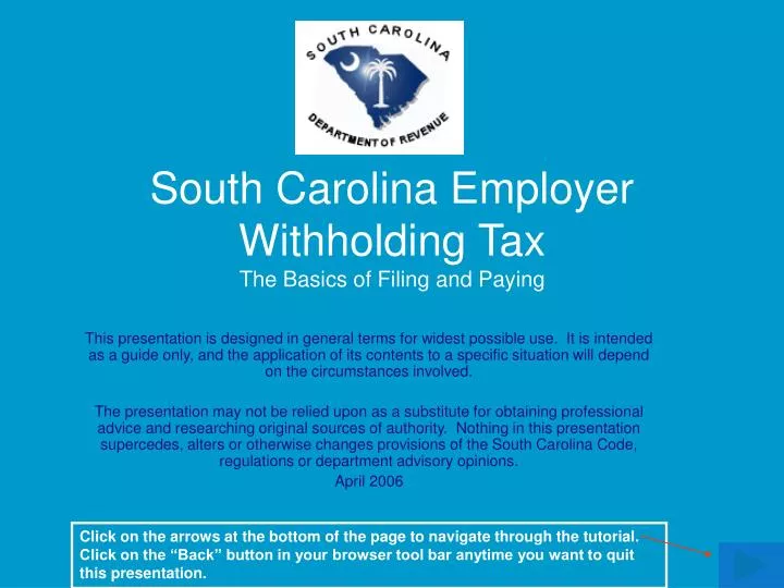 south carolina employer withholding tax the basics of filing and paying