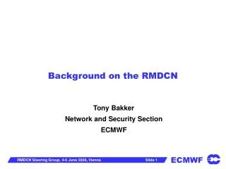 Background on the RMDCN