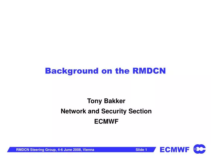 background on the rmdcn