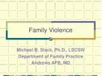 Family Violence - slide 1