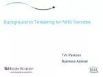 Background to Tendering for NHS Services - slide 1