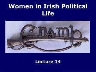 Women in Irish Political Life