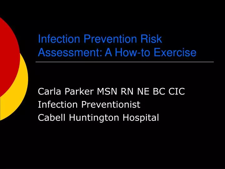 infection prevention risk assessment a how to exercise