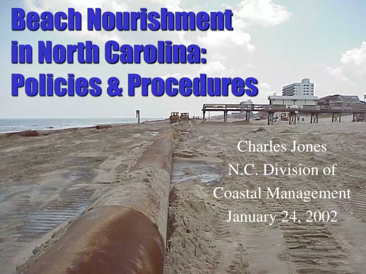 beach nourishment in north carolina policies procedures