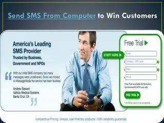 Send sms from computer to win customers