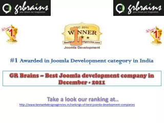 GR Brains – Best Joomla development company in December - 20