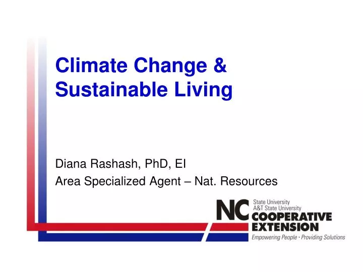 climate change sustainable living
