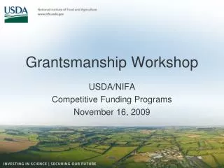 Grantsmanship Workshop