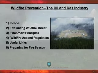 Wildfire Prevention - The Oil and Gas Industry