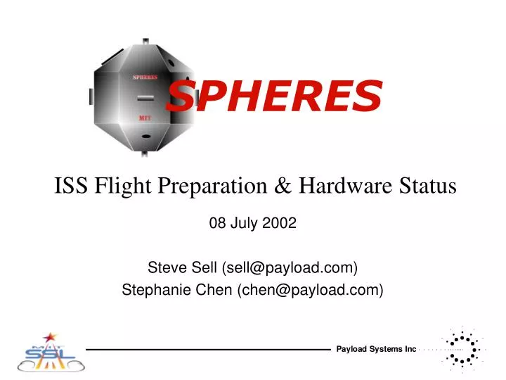 iss flight preparation hardware status