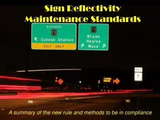 A summary of the new rule and methods to be in compliance