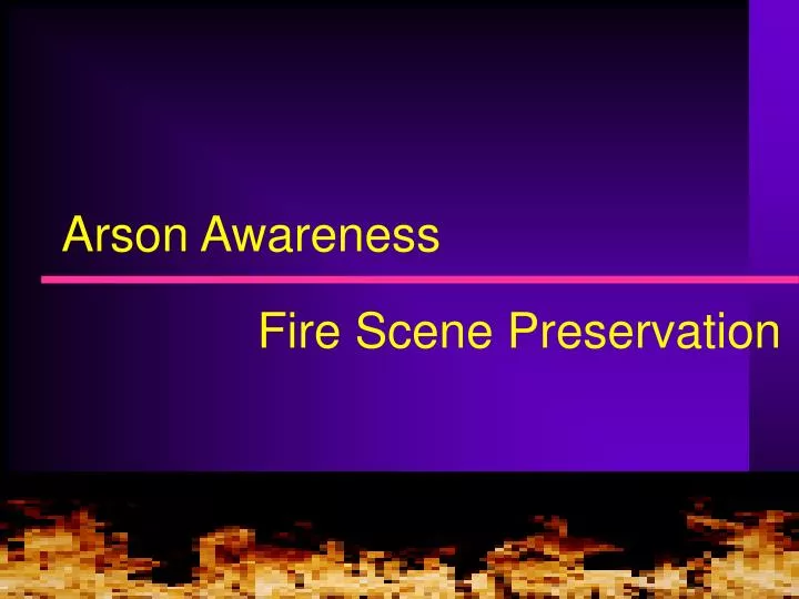 arson awareness