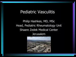 Pediatric Vasculitis