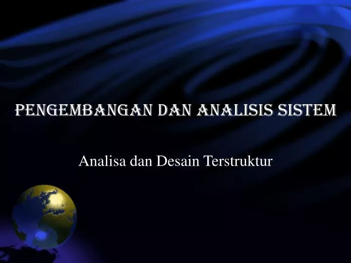 pengembangan dan analisis sistem