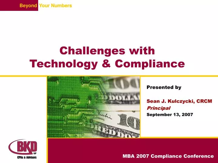 challenges with technology compliance