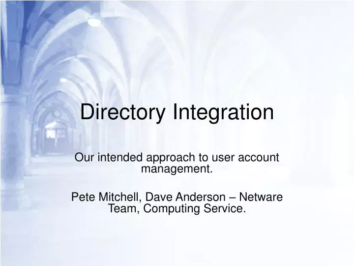 directory integration