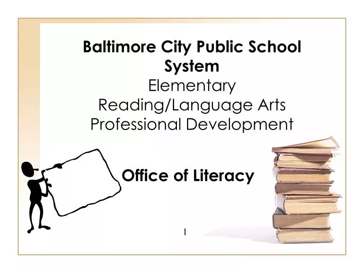 baltimore city public school system elementary reading language arts professional development