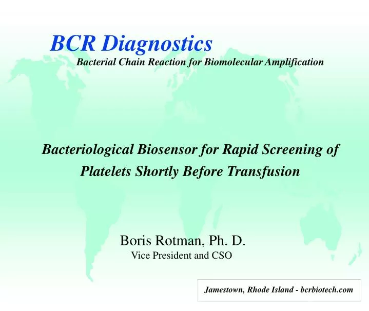 bcr diagnostics