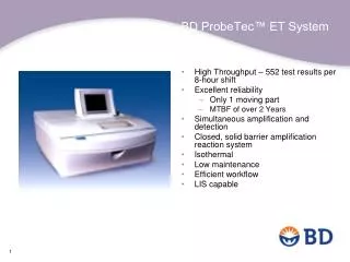 BD ProbeTec™ ET System