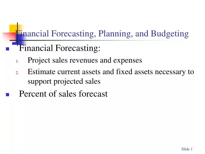 financial forecasting planning and budgeting