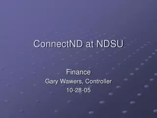 ConnectND at NDSU