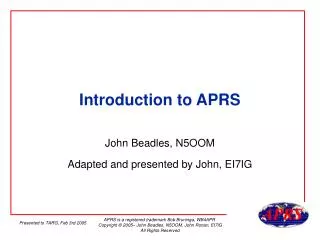 Introduction to APRS