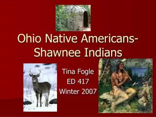 Ohio Native Americans-Shawnee Indians
