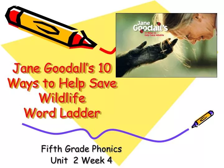 jane goodall s 10 ways to help save wildlife word ladder