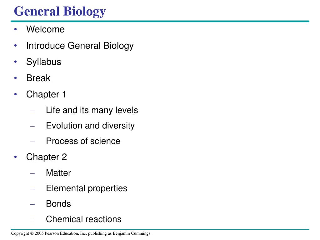 PPT - General Biology PowerPoint Presentation, free download - ID:209887