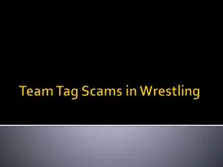 Team Tag Scam and Review