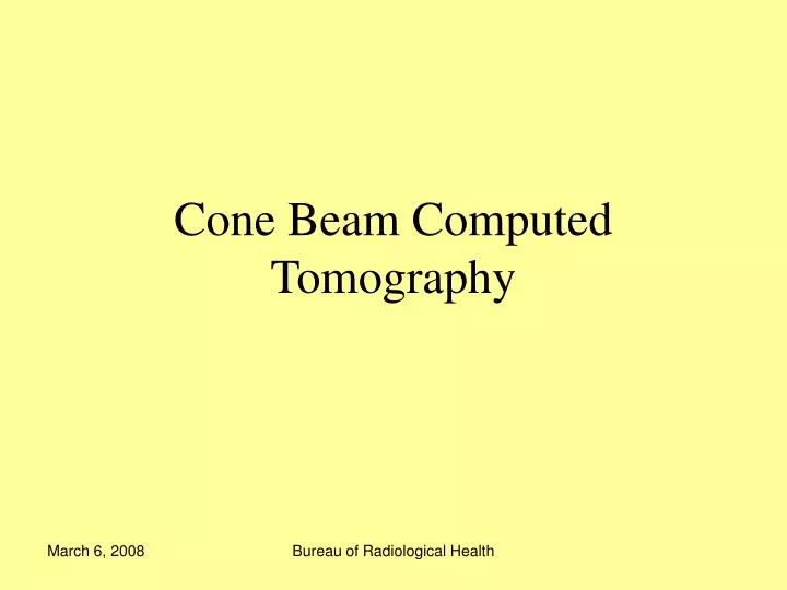 cone beam computed tomography