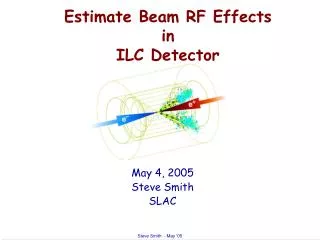 Estimate Beam RF Effects in ILC Detector