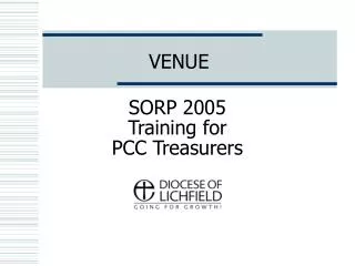 SORP 2005 Training for PCC Treasurers