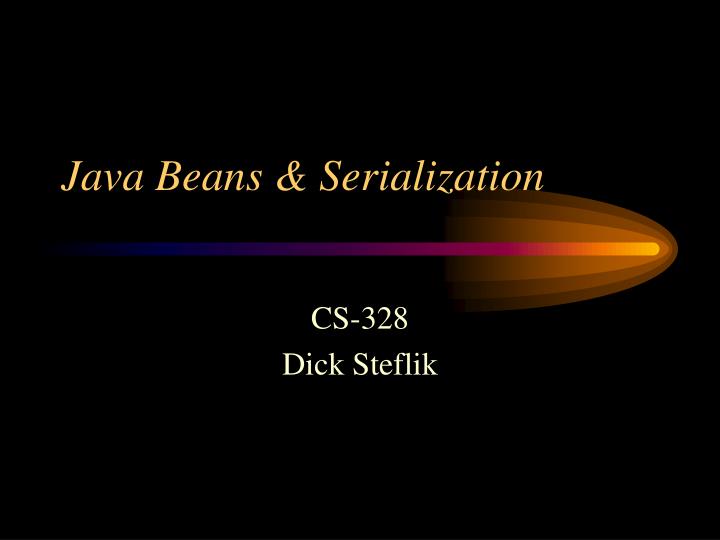 java beans serialization