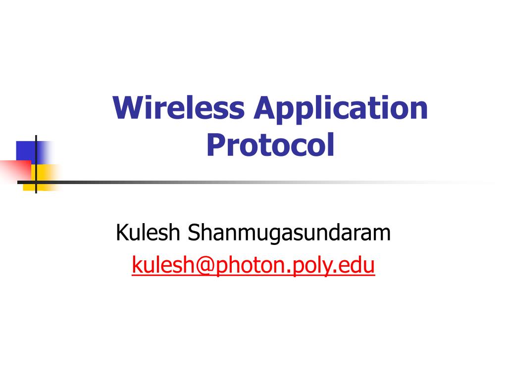 PPT - Wireless Application Protocol PowerPoint Presentation, free ...