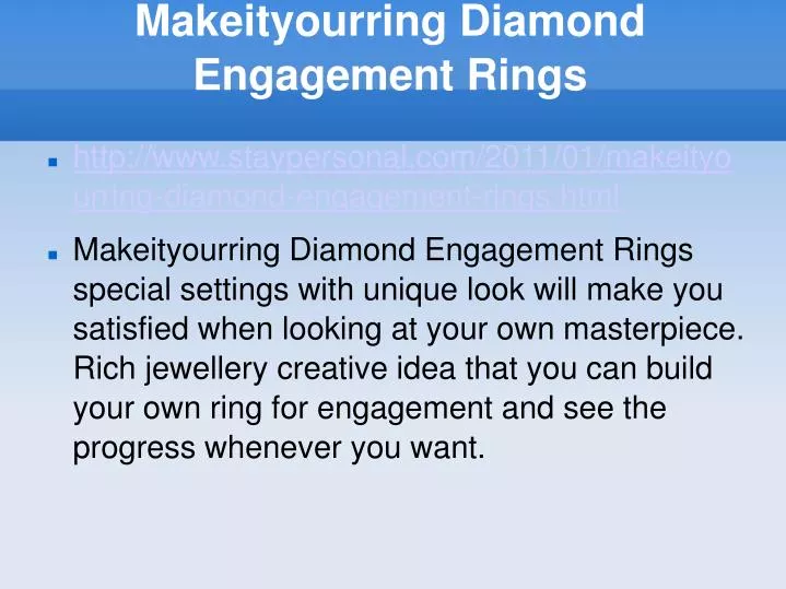 makeityourring diamond engagement rings