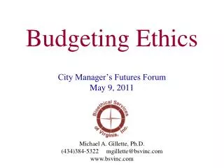 Budgeting Ethics