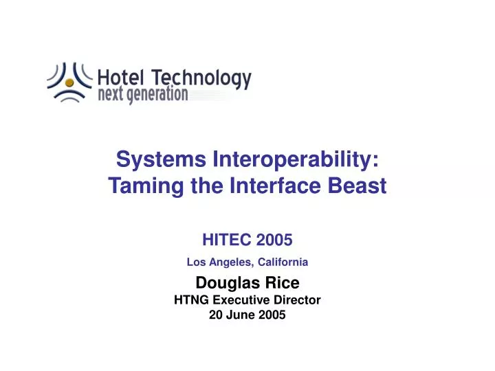 systems interoperability taming the interface beast