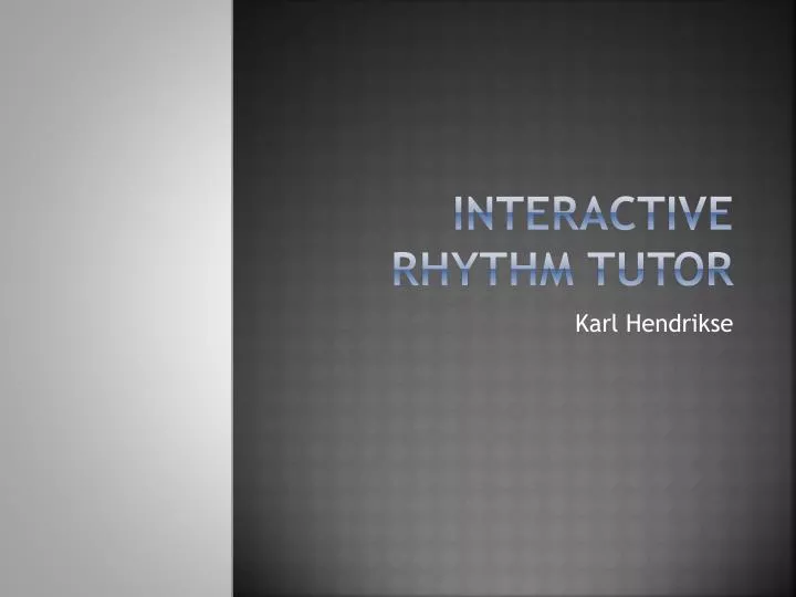 interactive rhythm tutor