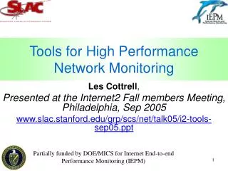 Tools for High Performance Network Monitoring