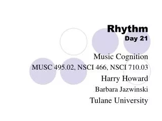 Rhythm Day 21