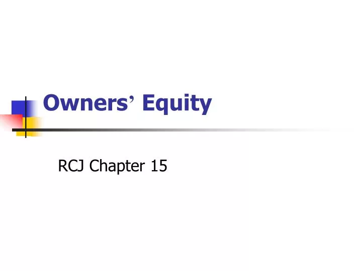 owners equity