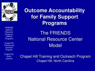 Outcome Accountability for Family Support Programs