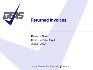 Returned Invoices