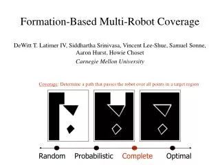 Formation-Based Multi-Robot Coverage