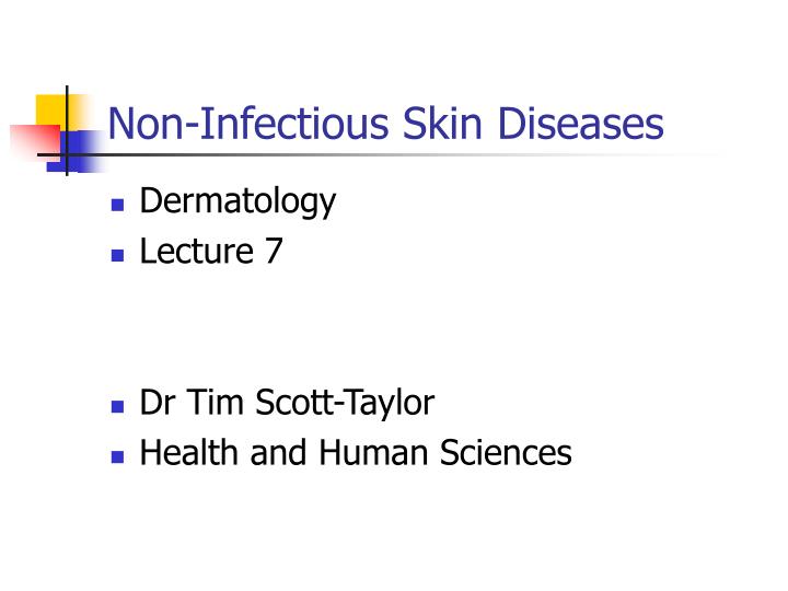 non infectious skin diseases